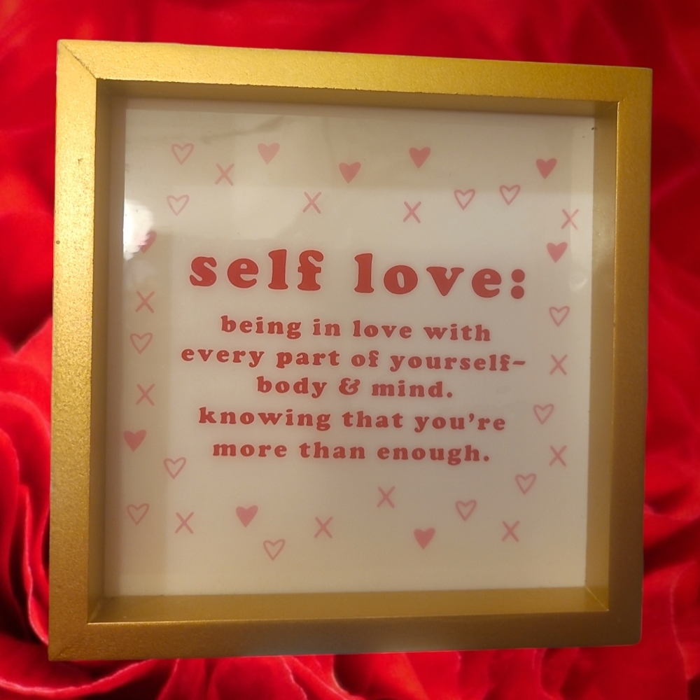 Picture frame Valentine's Day self love decoration 6"×6"